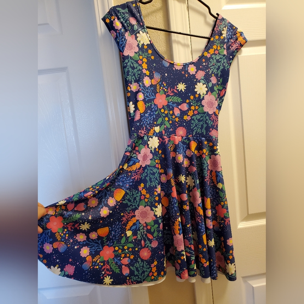 Blackmilk Unicorn's Garden Cap Sleeve Dress - Picture 2 of 5